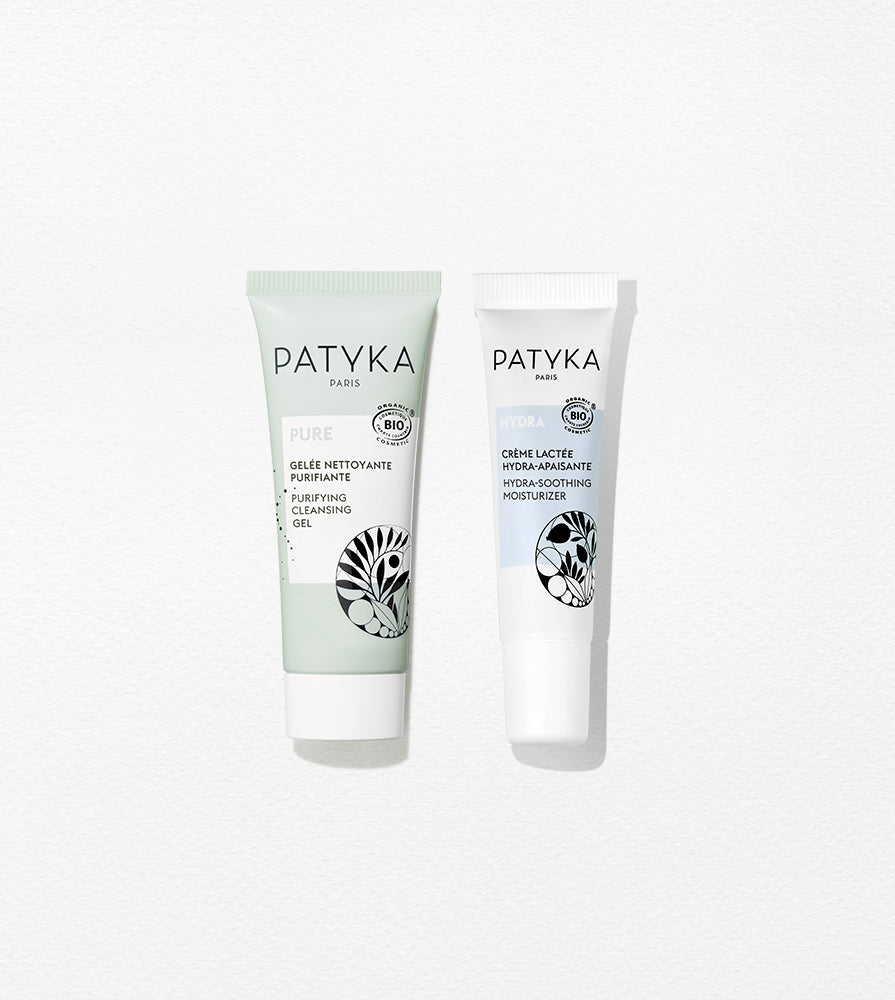 Patyka - Purifying & moisturizing duo - Purifying Cleansing Gel (15ml) & Hydra-Soothing Moisturizer (15ml)